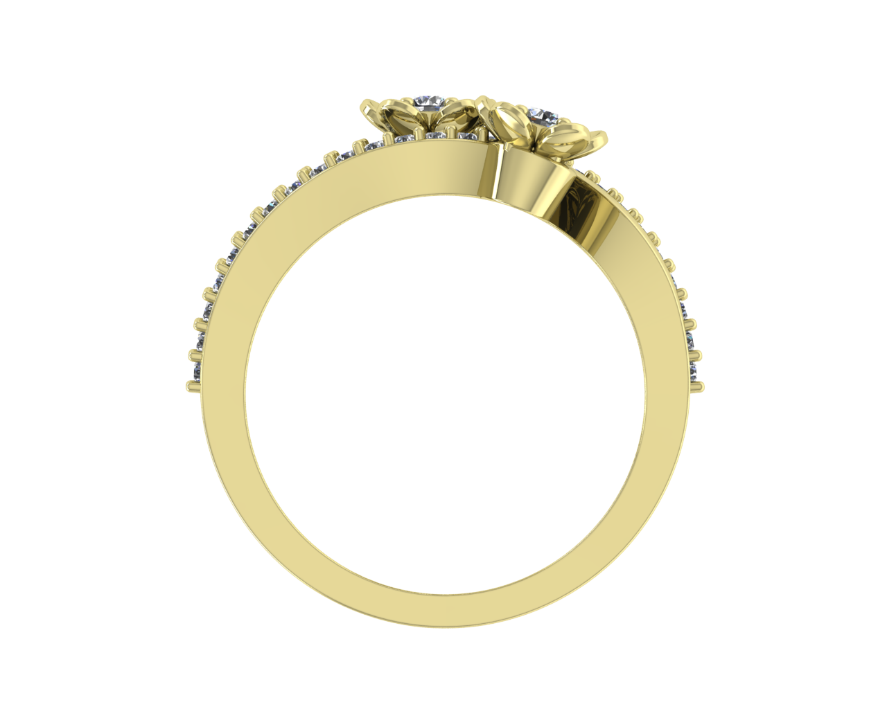 FASHION DIAMONDS FLORAL RINGS & BANDS